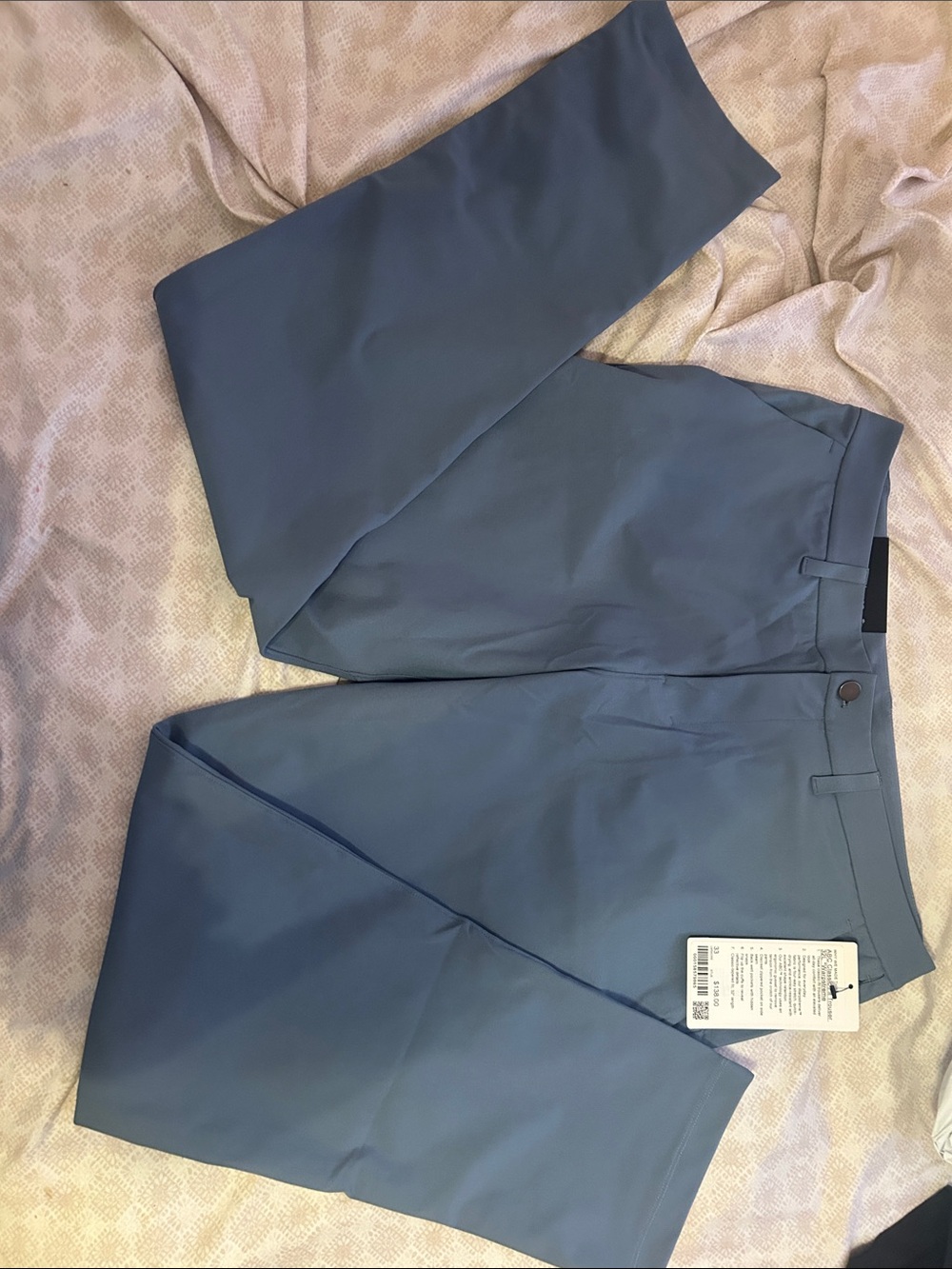 Lululemon Light Slate Dress Pants with Light Slate Blue Waistband 33W X 32L